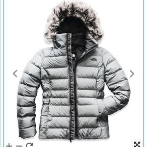 North face grey coat